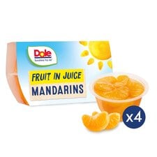 Dole Fruit in Juice Mandarins 4 Pack Fruit Snack