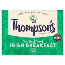 Thompsons Irish Breakfast Tea 80 Tea Bags 250G