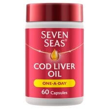 Seven Seas Cod Liver Oil One A Day Omega-3 Fish Oil & Vitamin D 60 Caps 60 per pack