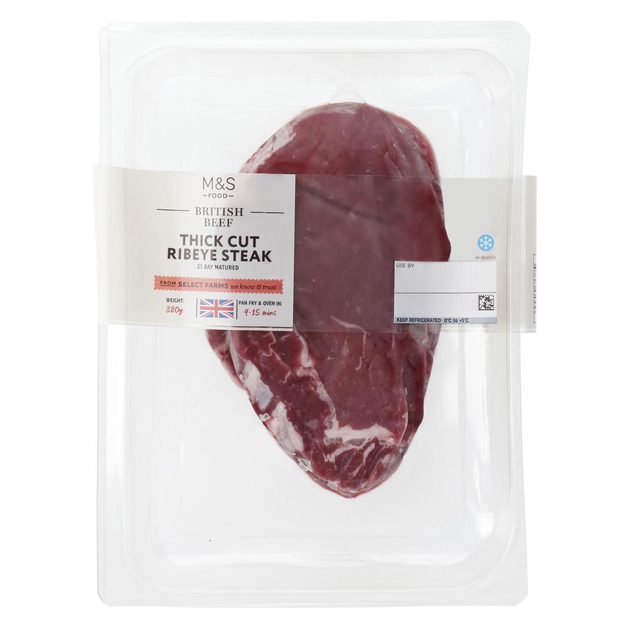 M&S British Thick Cut Ribeye Steak