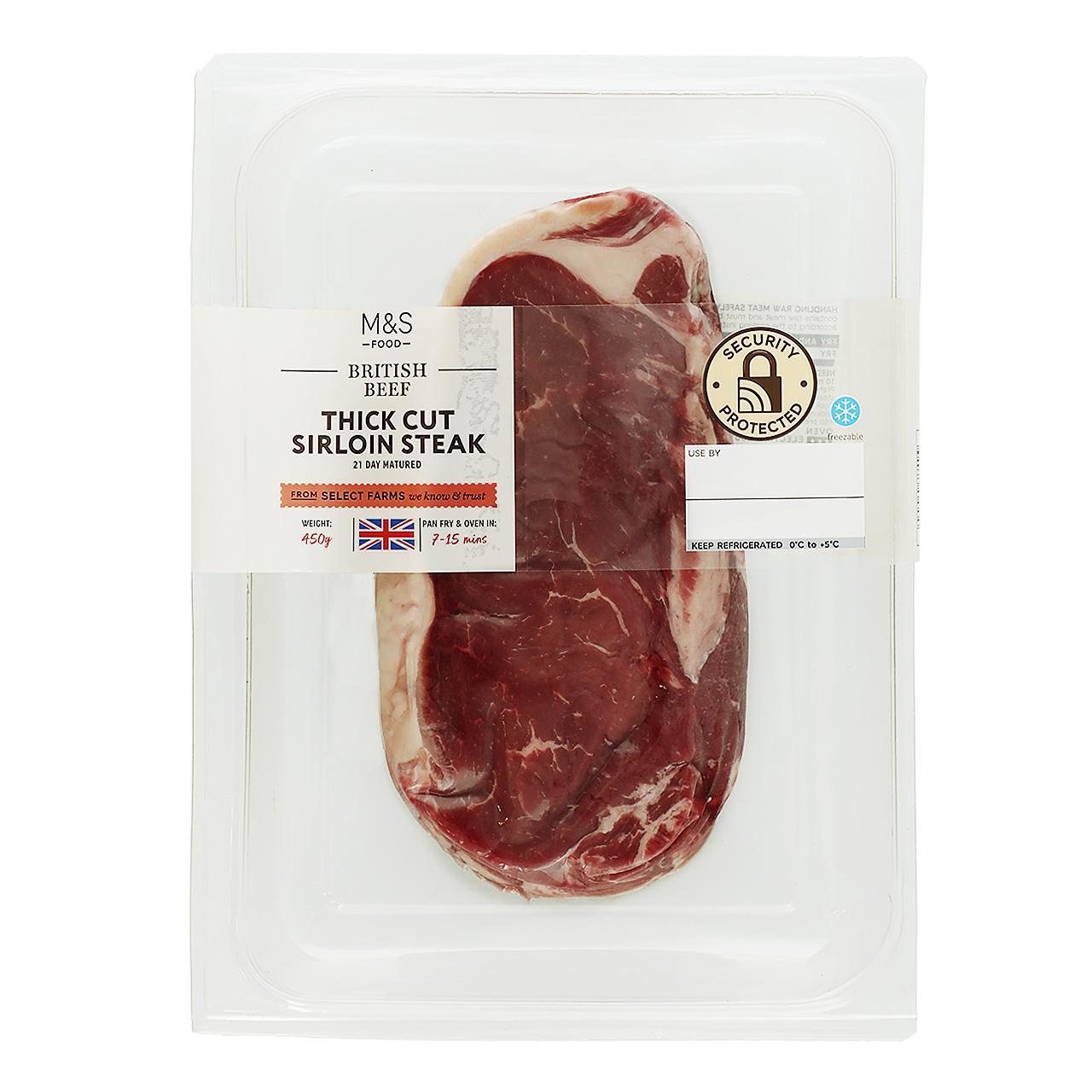 M&S British Thick Cut Sirloin Steak