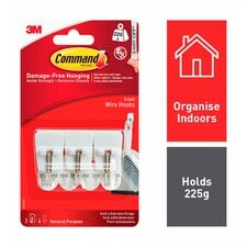 Command White Utensil Hooks 3 Hook 4 Strips