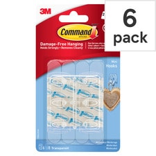 Command Clear Mini Hook 6 Hook 8 Strip