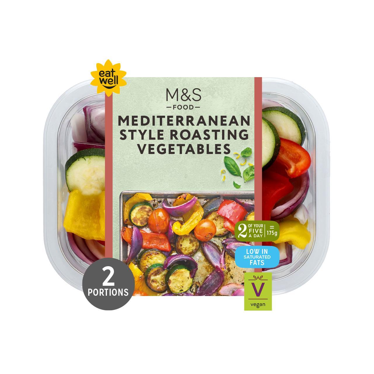 M&S Mediterranean Roasting Vegetables with Basil Dressing