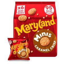 Maryland Caramel Crisp Mini Cookies Multipack, 6 Pack 118.8g