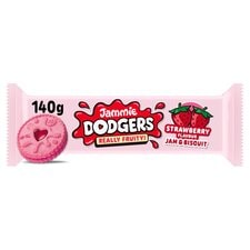 Jammie Dodgers Really Fruity Strawberry Flavour Biscuits 140g