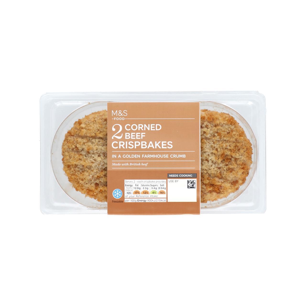 M&S 2 Corned Beef Crispbakes