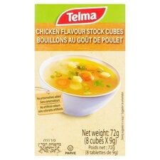 Telma Chicken Flavour Stock Cubes 72G