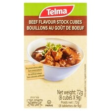 Telma Beef Flavour Stock Cubes 72G