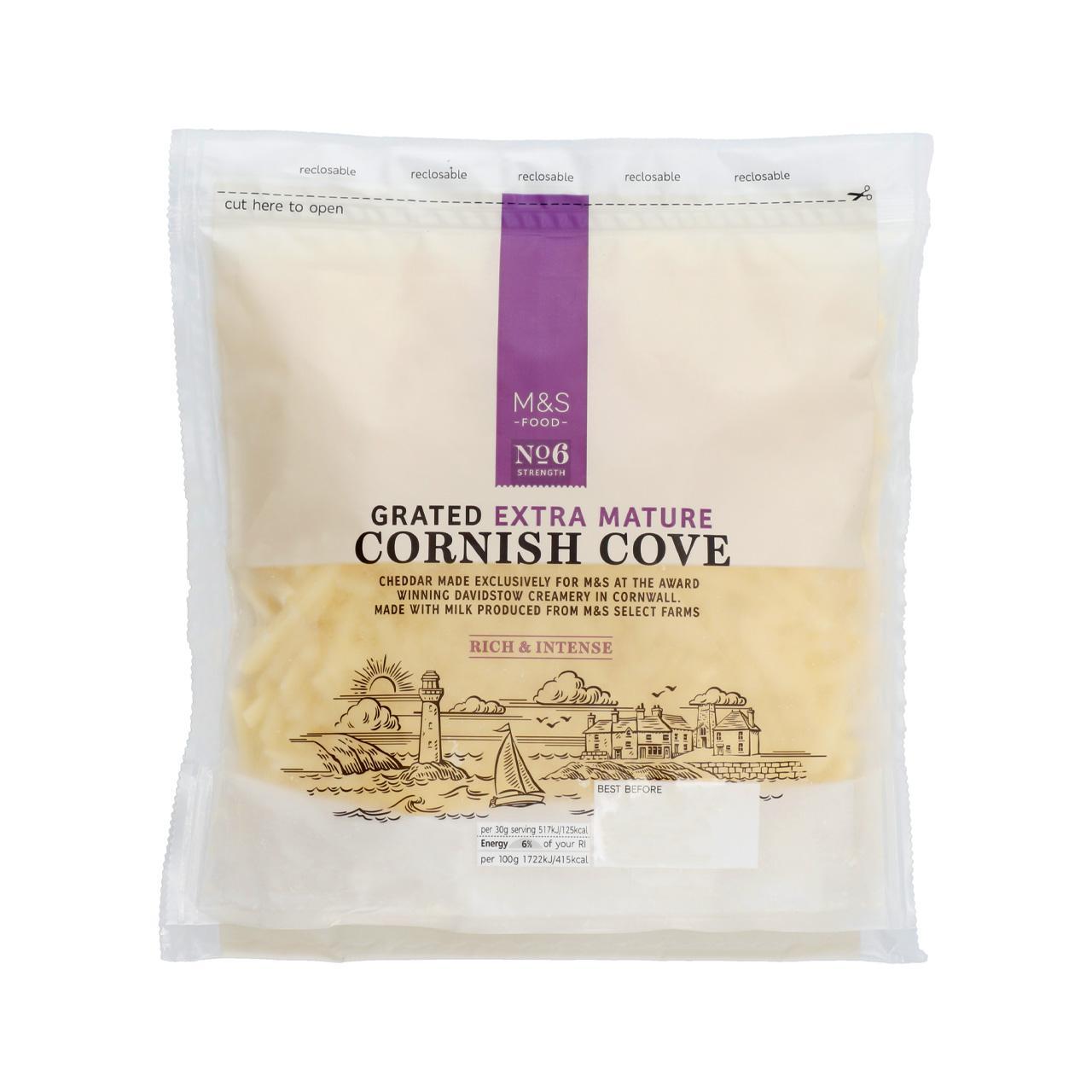 M&S Cornish Cove Extra Mature Grated Cheese