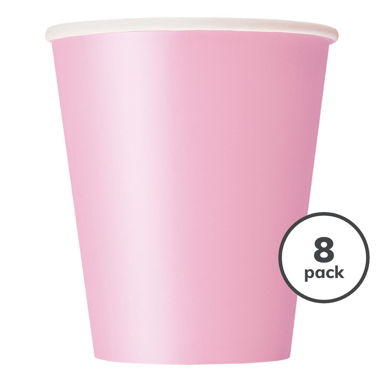 Pastel Pink Paper Party Cups