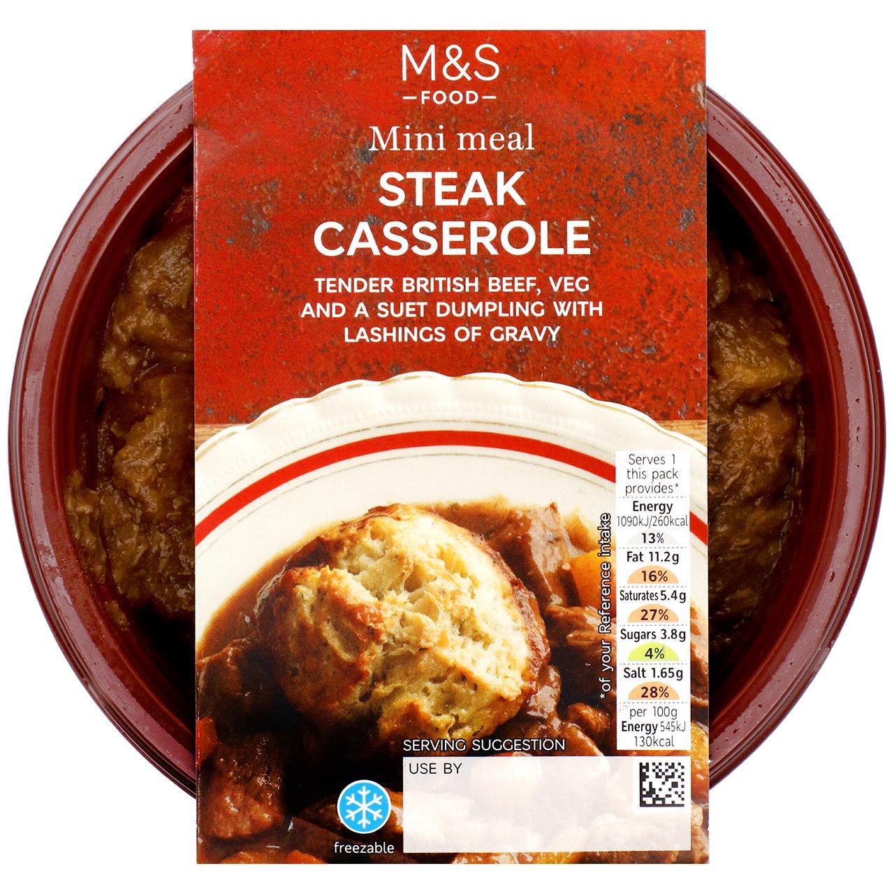 M&S Beef Dumpling Casserole Mini Meal