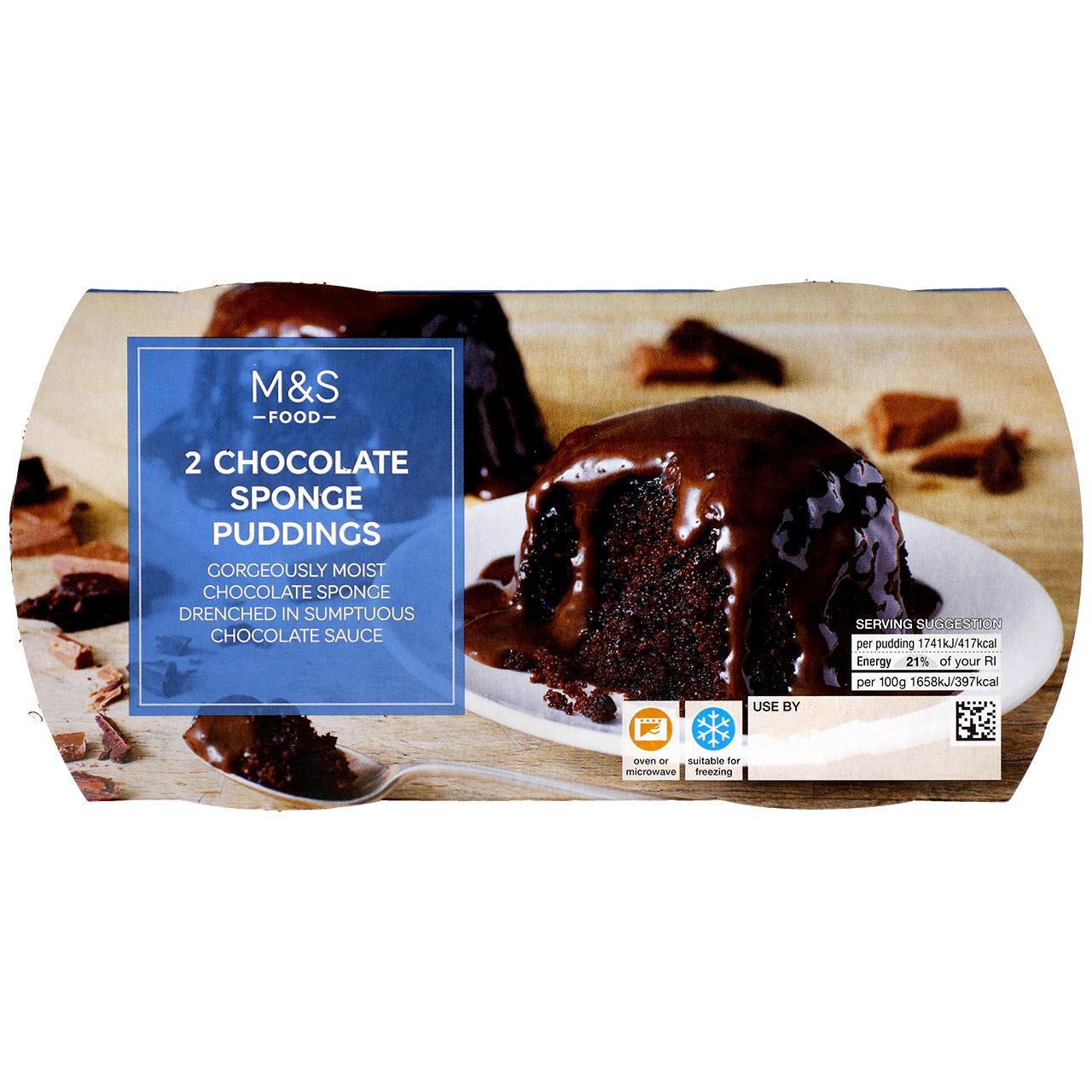 M&S Chocolate Sponge Puddings