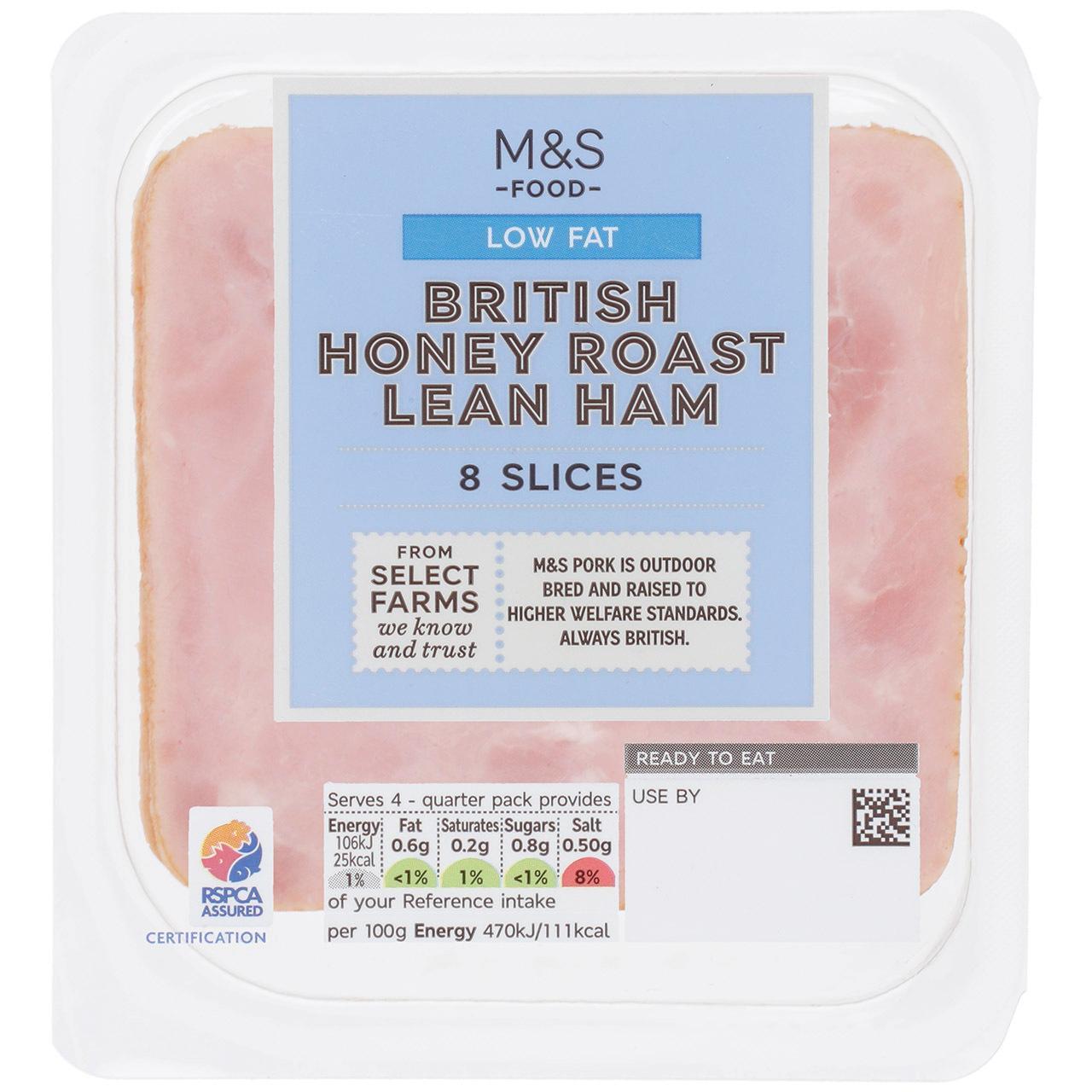 M&S British Lean Honey Roast Ham 8 Slices