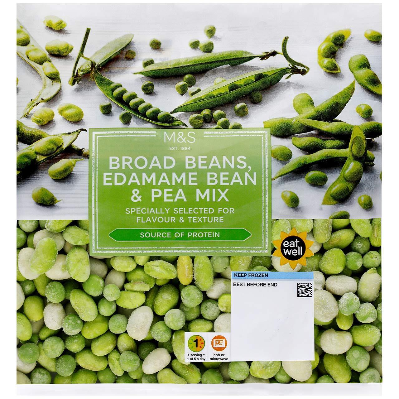 M&S Broad Beans, Edamame Bean & Pea Mix Frozen