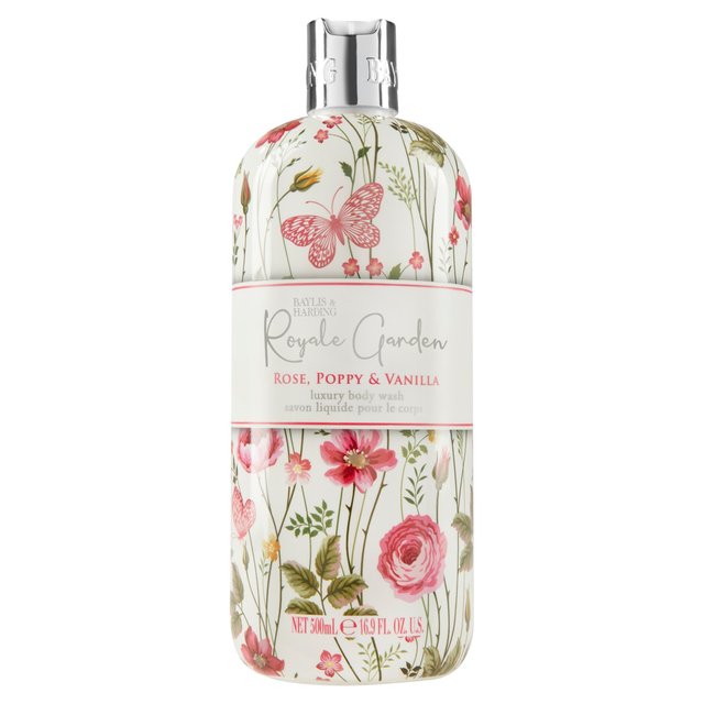 Baylis & Harding Royale Garden Rose Poppy & Vanilla Body Wash  500ml