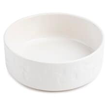 Core Supply Debossed Ceramic Pet Bowl Large