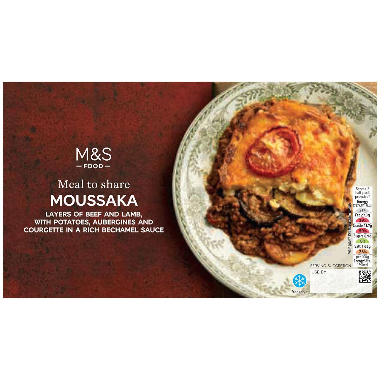 M&S Moussaka Meal to Share