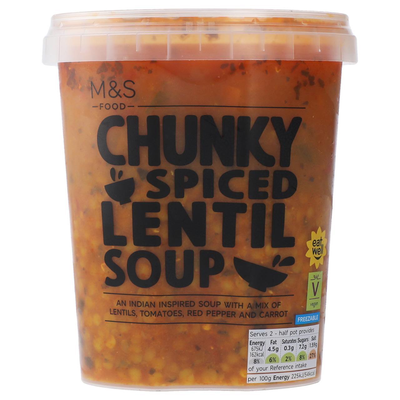 M&S Spicy Tomato & Lentil Souper Soup