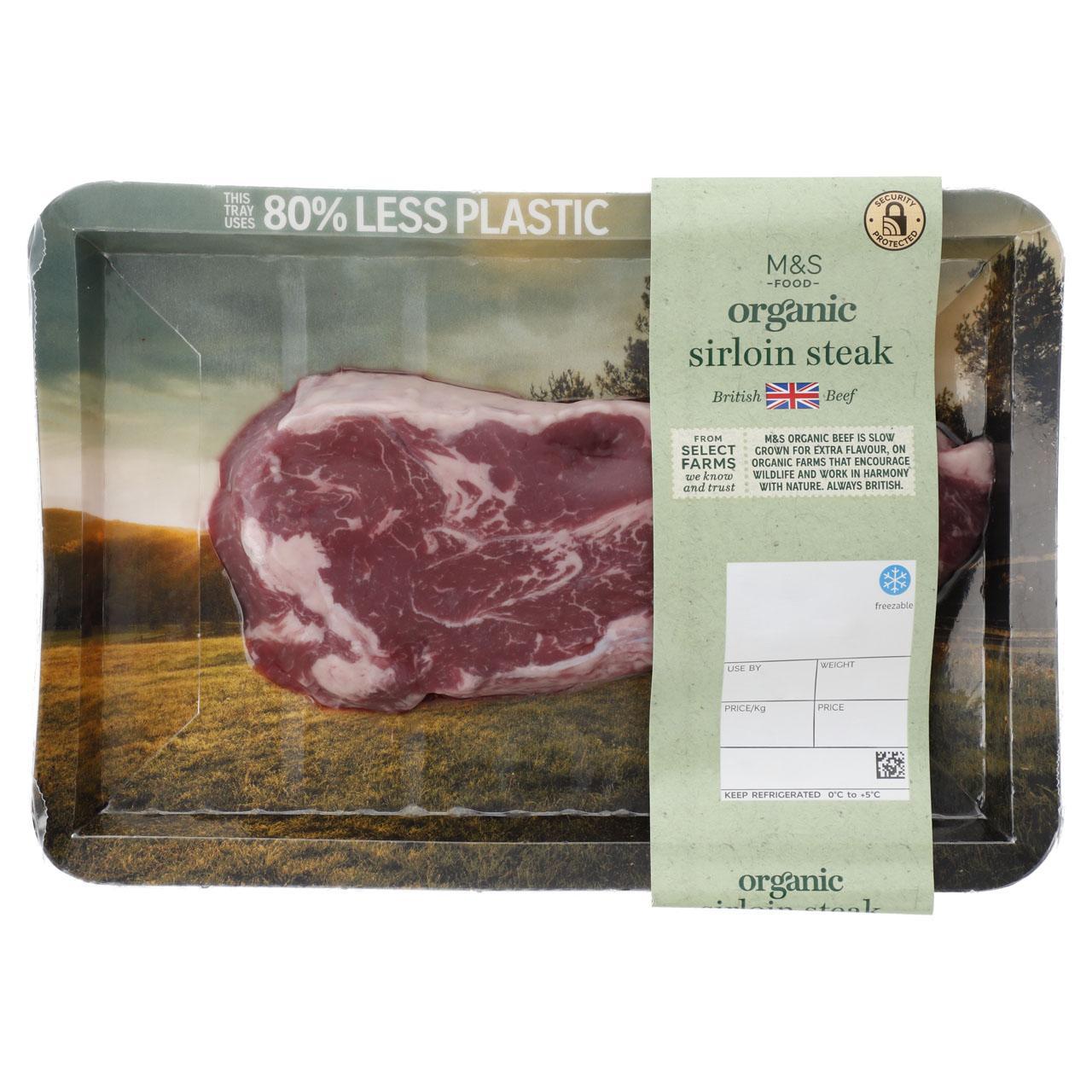 M&S Organic British Beef Sirloin Steak