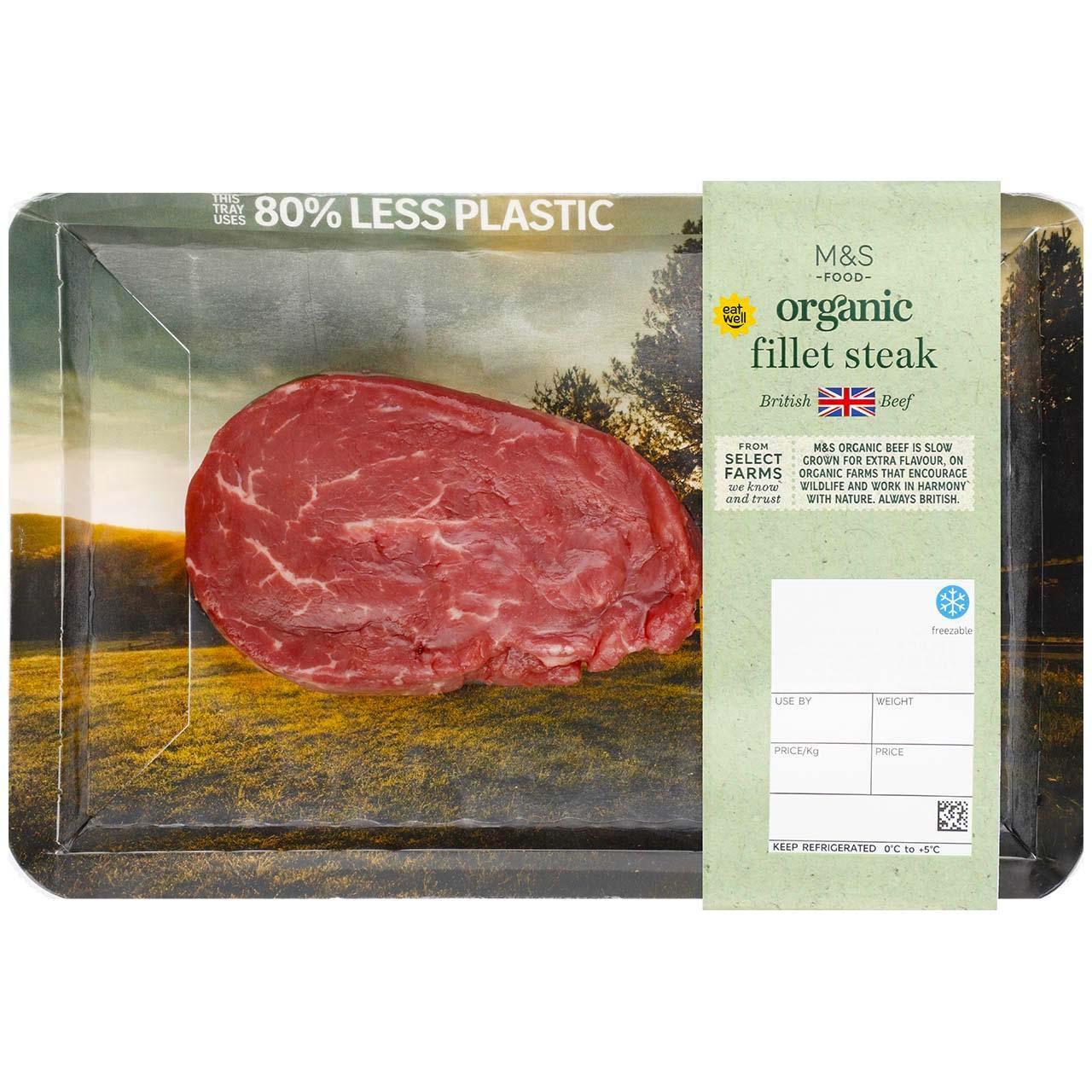 M&S Organic British Beef Fillet Steak