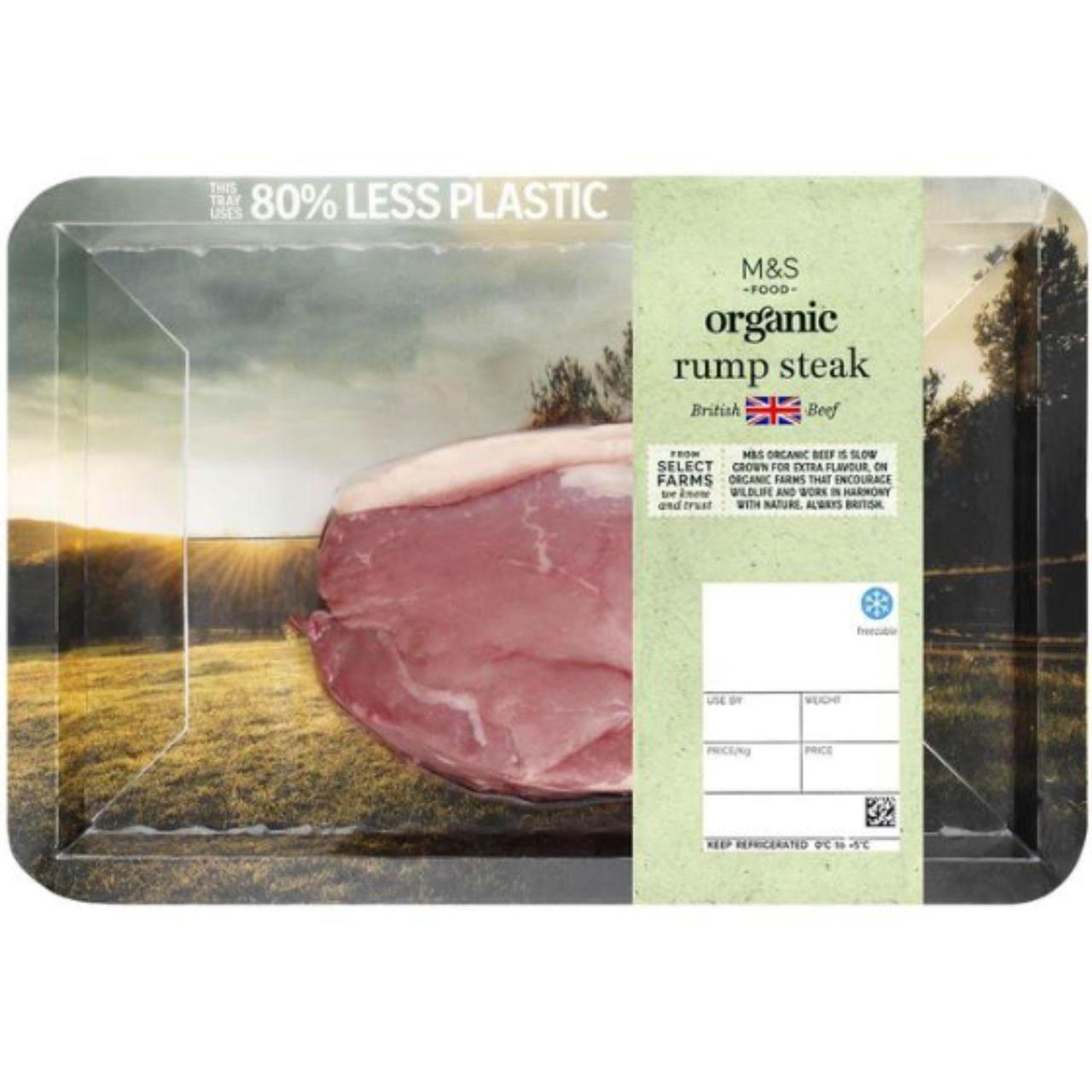 M&S Organic British Beef Rump Steak