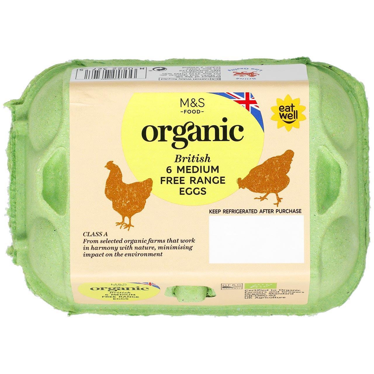 M&S Organic Free Range Medium Eggs