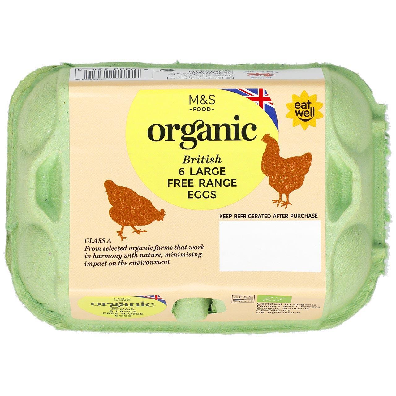 M&S Organic Free Range Large Eggs