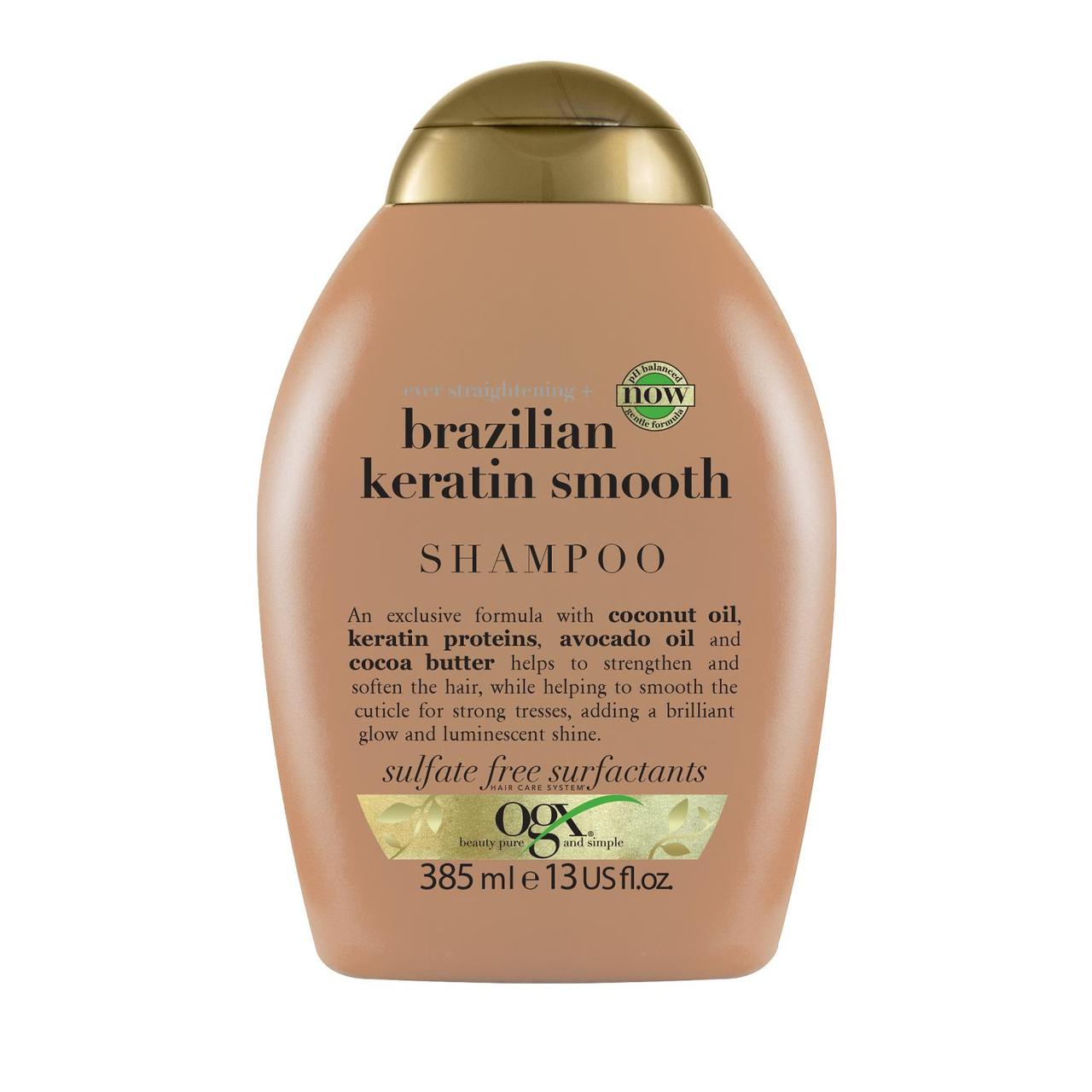 Ogx Brazillian Keratin Smooth Shampoo  385ml