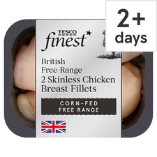 Tesco Finest 2 Cornfed Free Range Chicken Breast Fillets 270G-470G