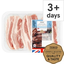 Tesco British Pork Belly Slices