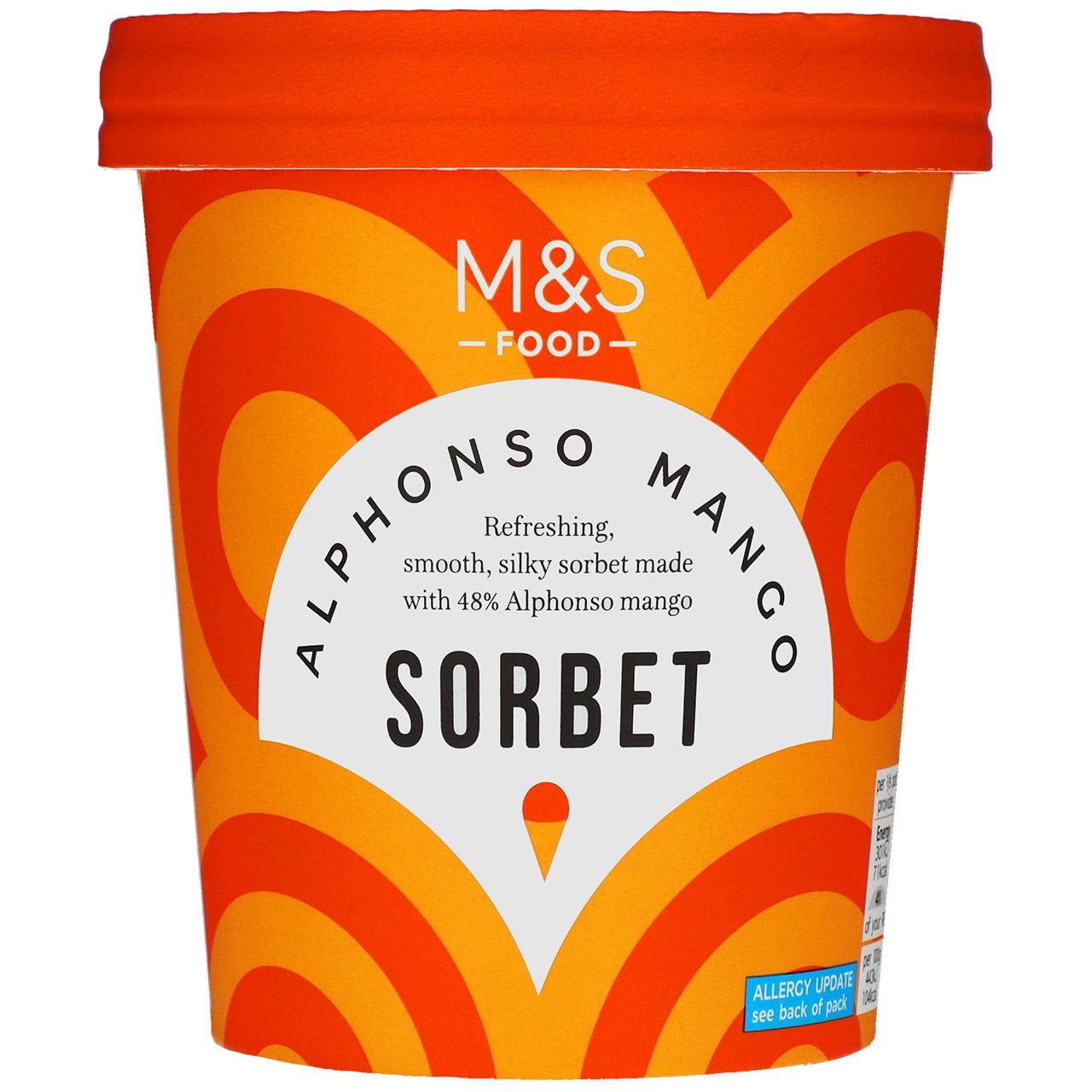 M&S Alphonso Mango Sorbet