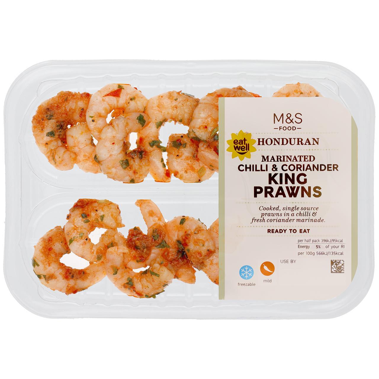 M&S Chilli & Coriander King Prawns