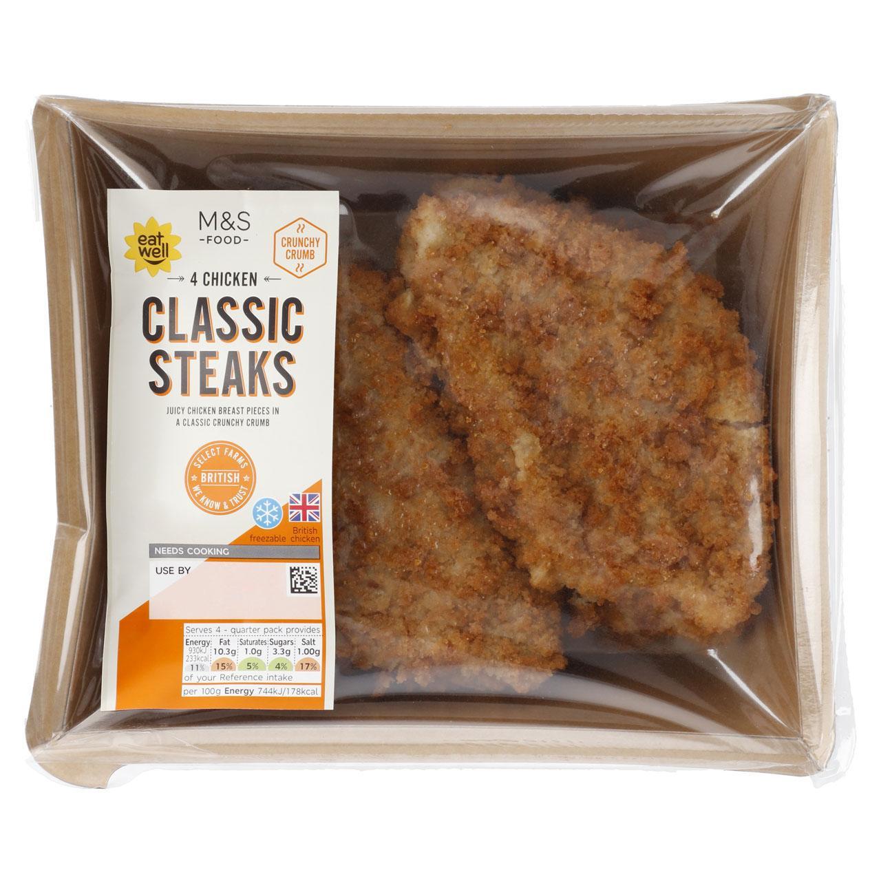 M&S British 4 Chicken Breast Steaks