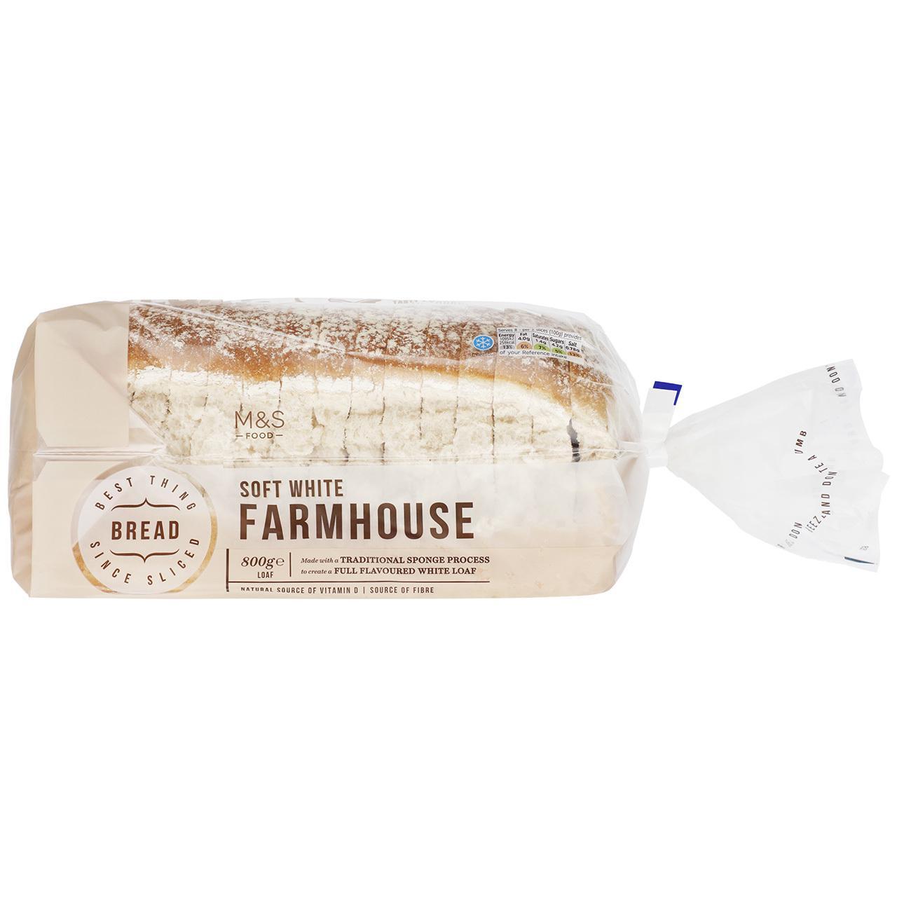 M&S Soft White Farmhouse Bread Loaf