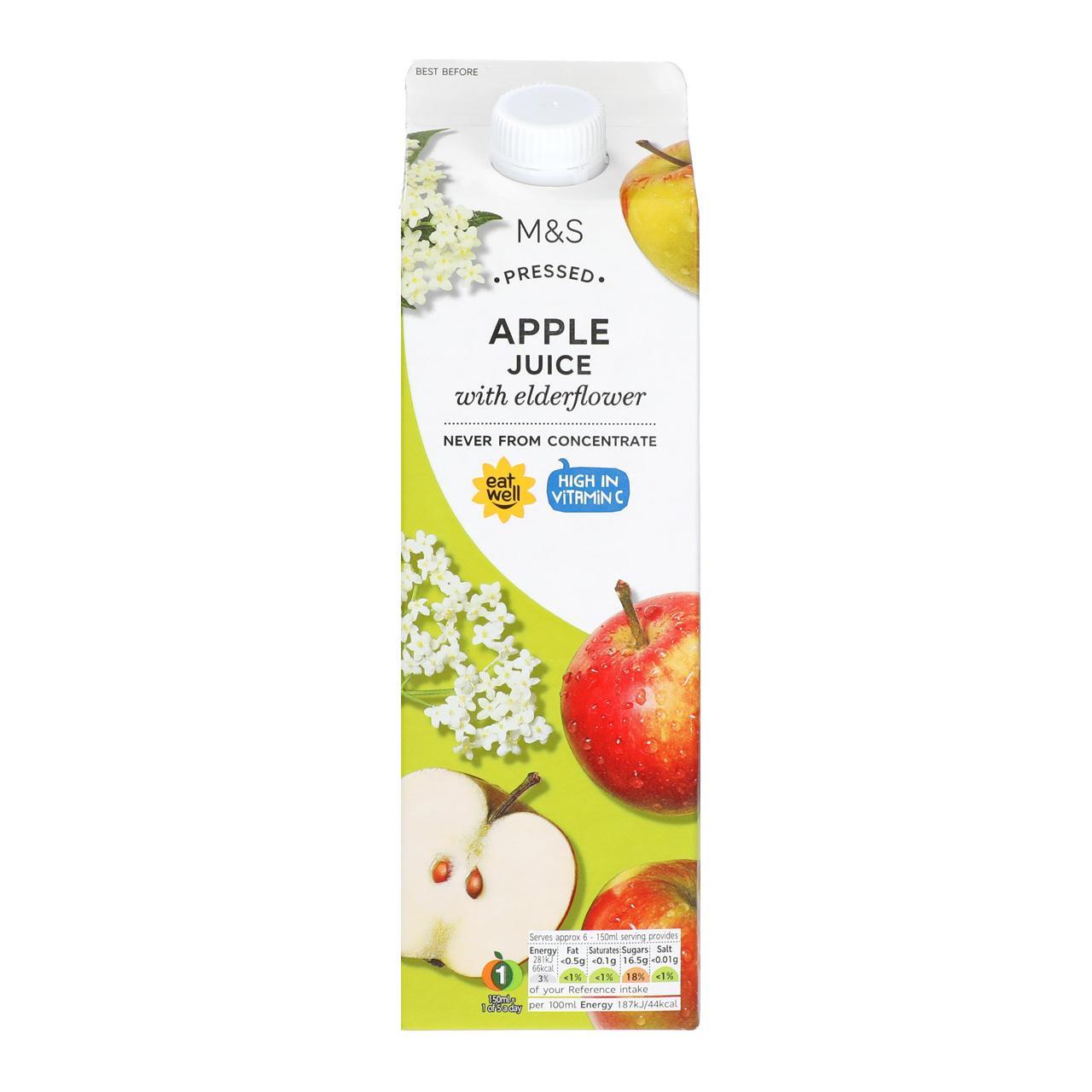 M&S Pressed Apple Juice with Elderflower