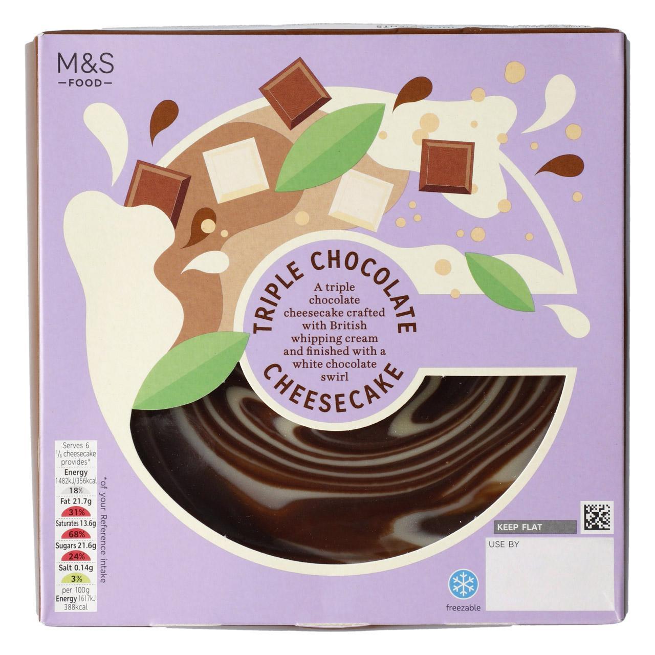 M&S Triple Chocolate Cheesecake