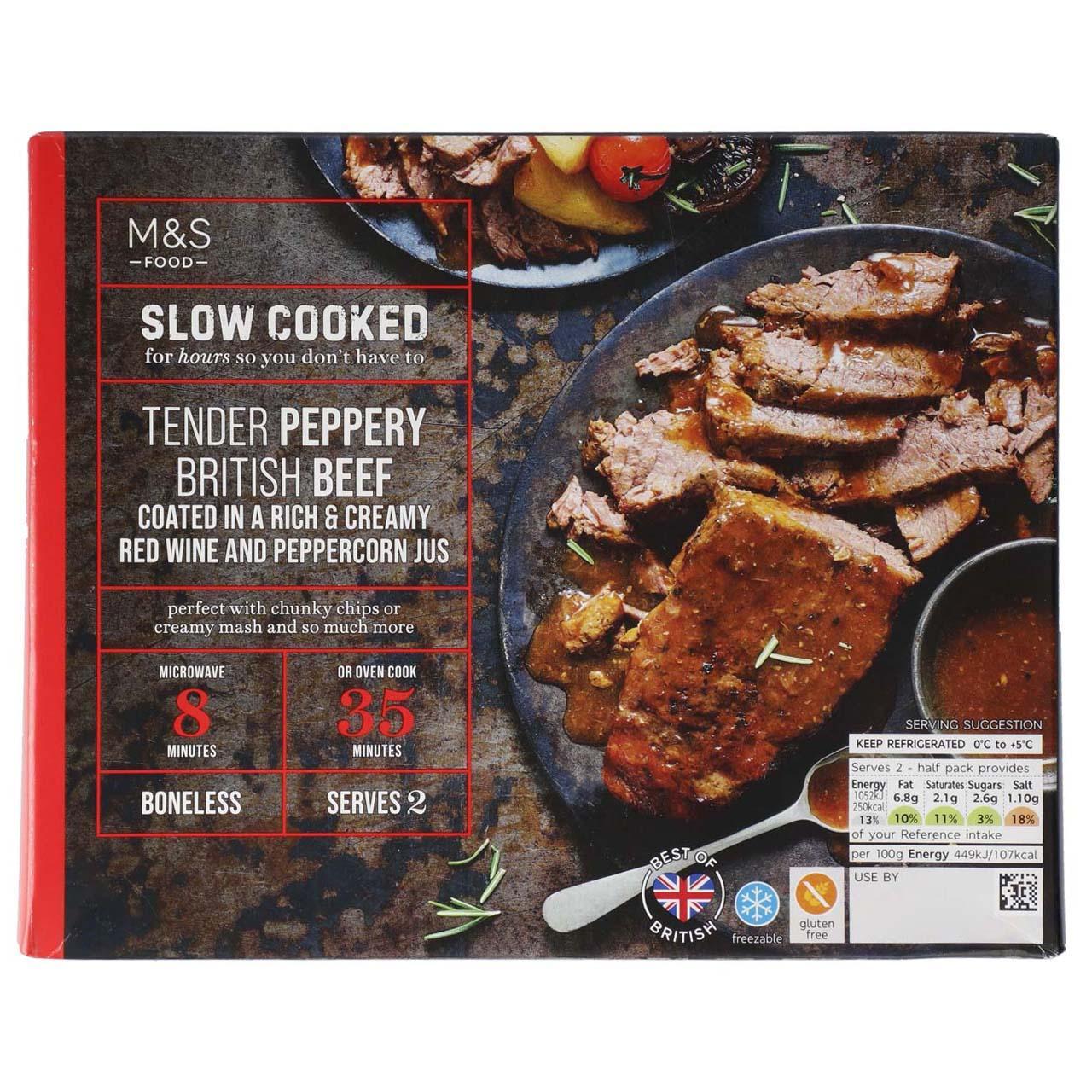 M&S British Slow Cooked Peppered Beef
