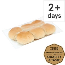 Tesco Big Bite Soft White Rolls 6 Pack