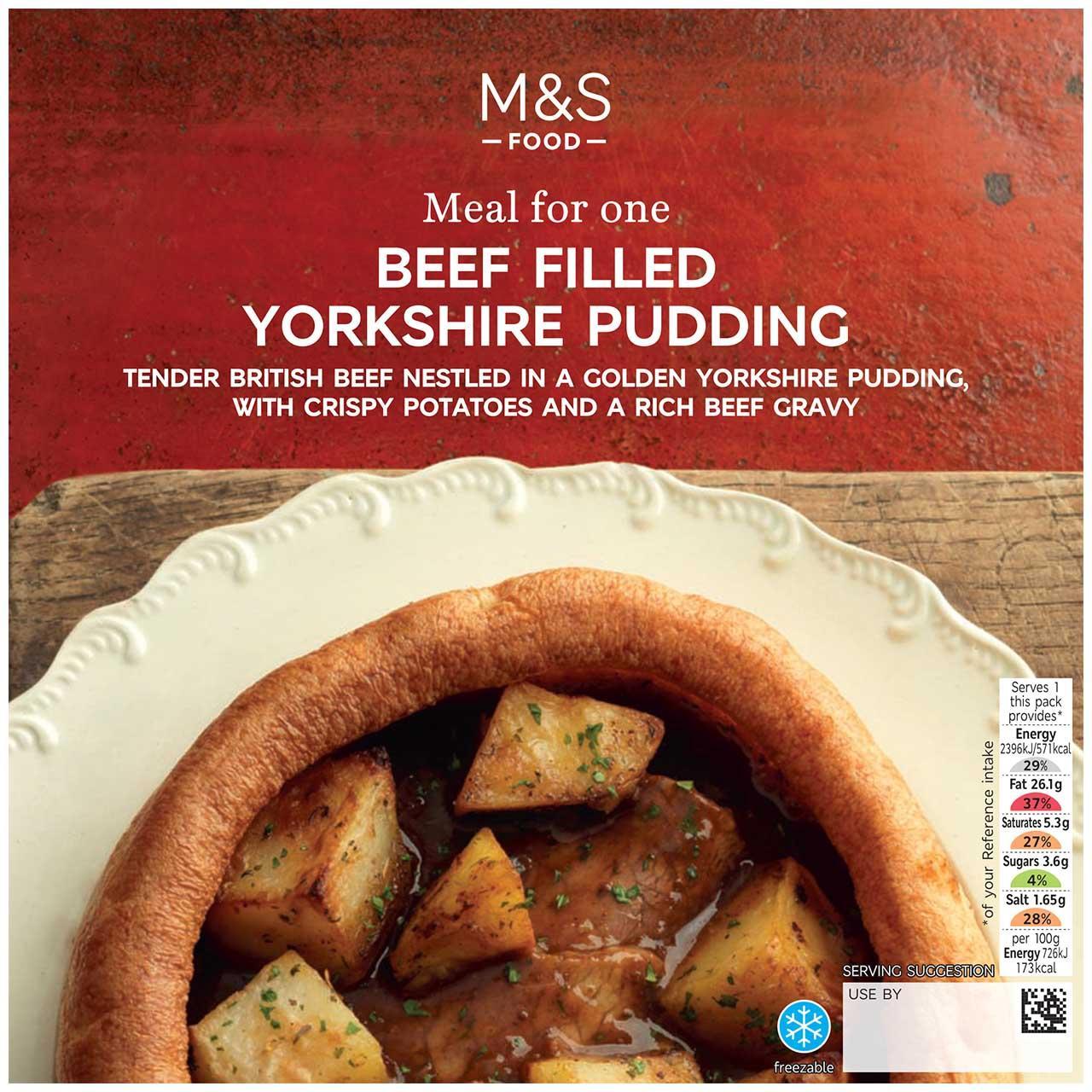 M&S Roast Beef Giant Yorkshire Pudding Meal