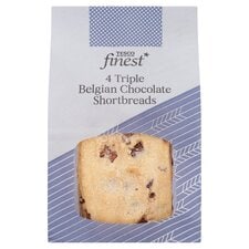 Tesco Finest Triple Chocolate Shortbread 4 Pack