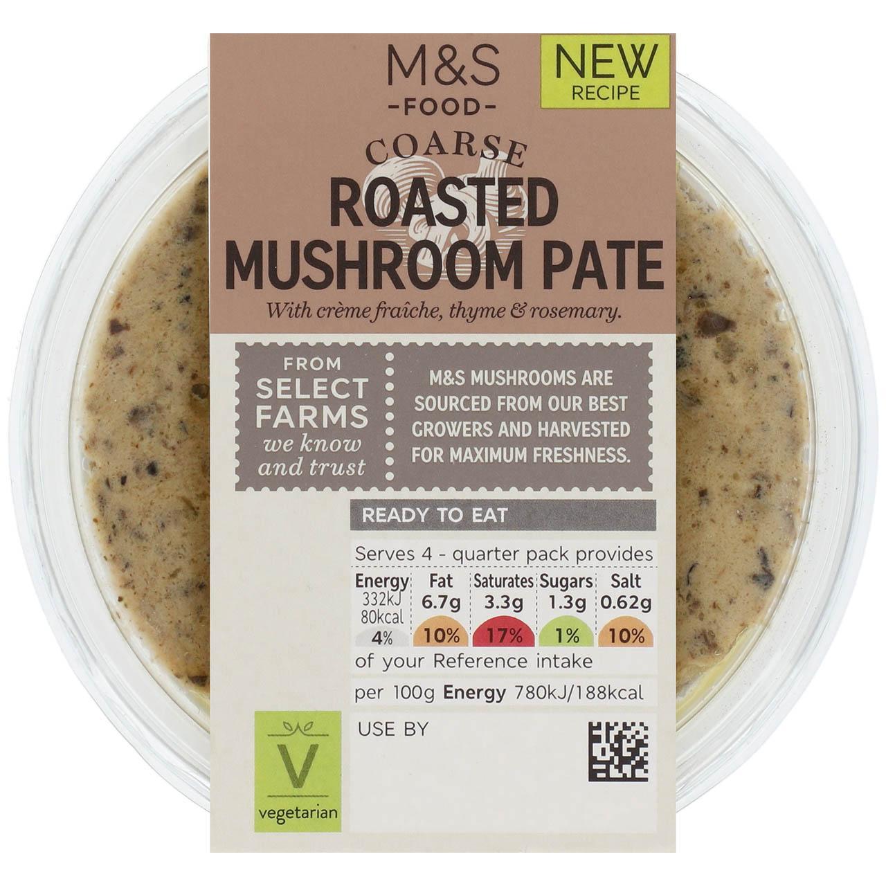 M&S Coarse Roasted Mushroom Pate