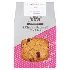 Tesco Finest Cherry Bakewell Cookies 4 Pack