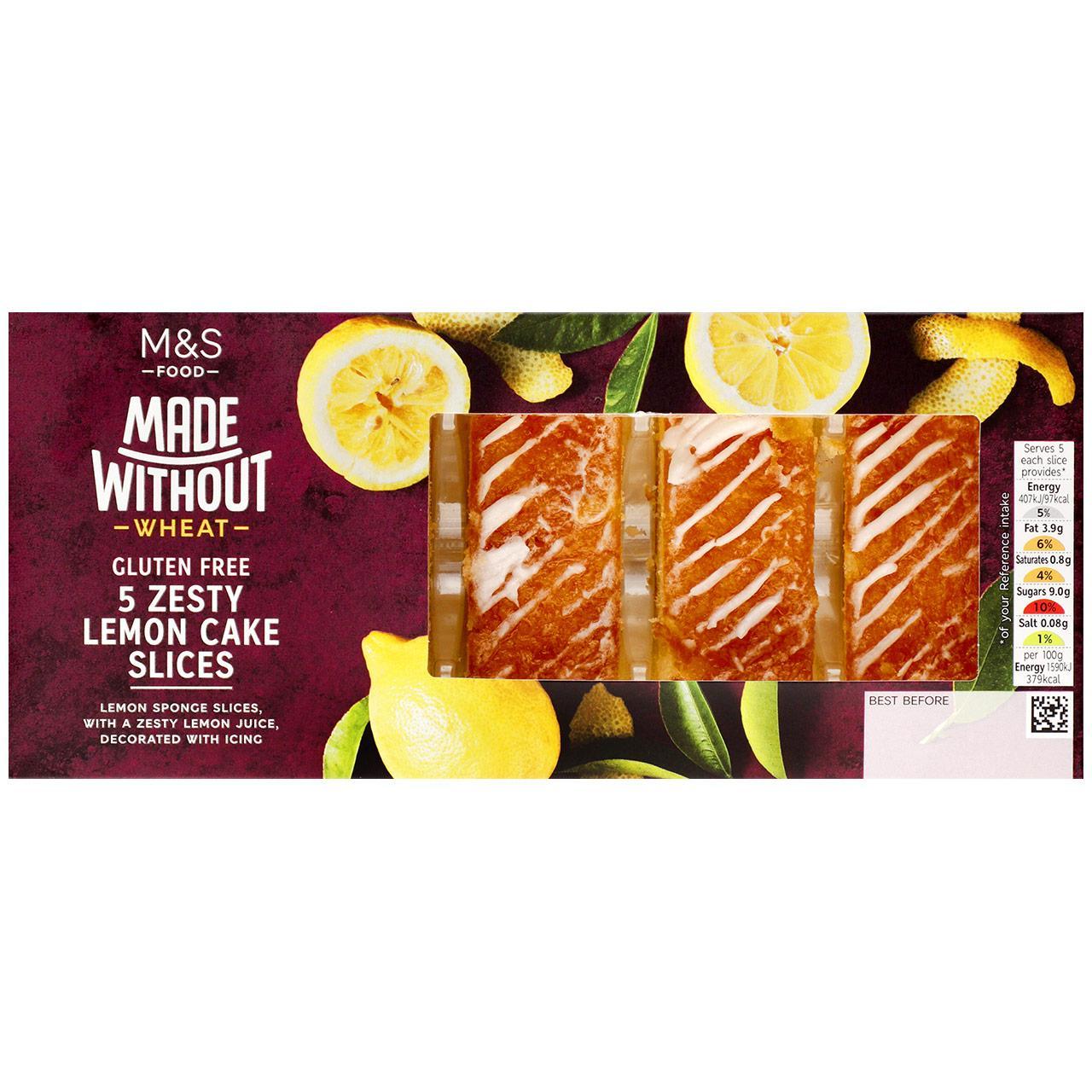 M&S Made Without Zesty Lemon Cake Slices