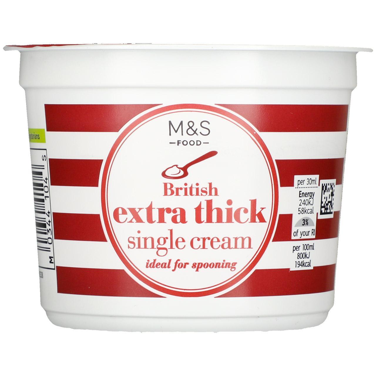 M&S British Extra Thick Single Cream