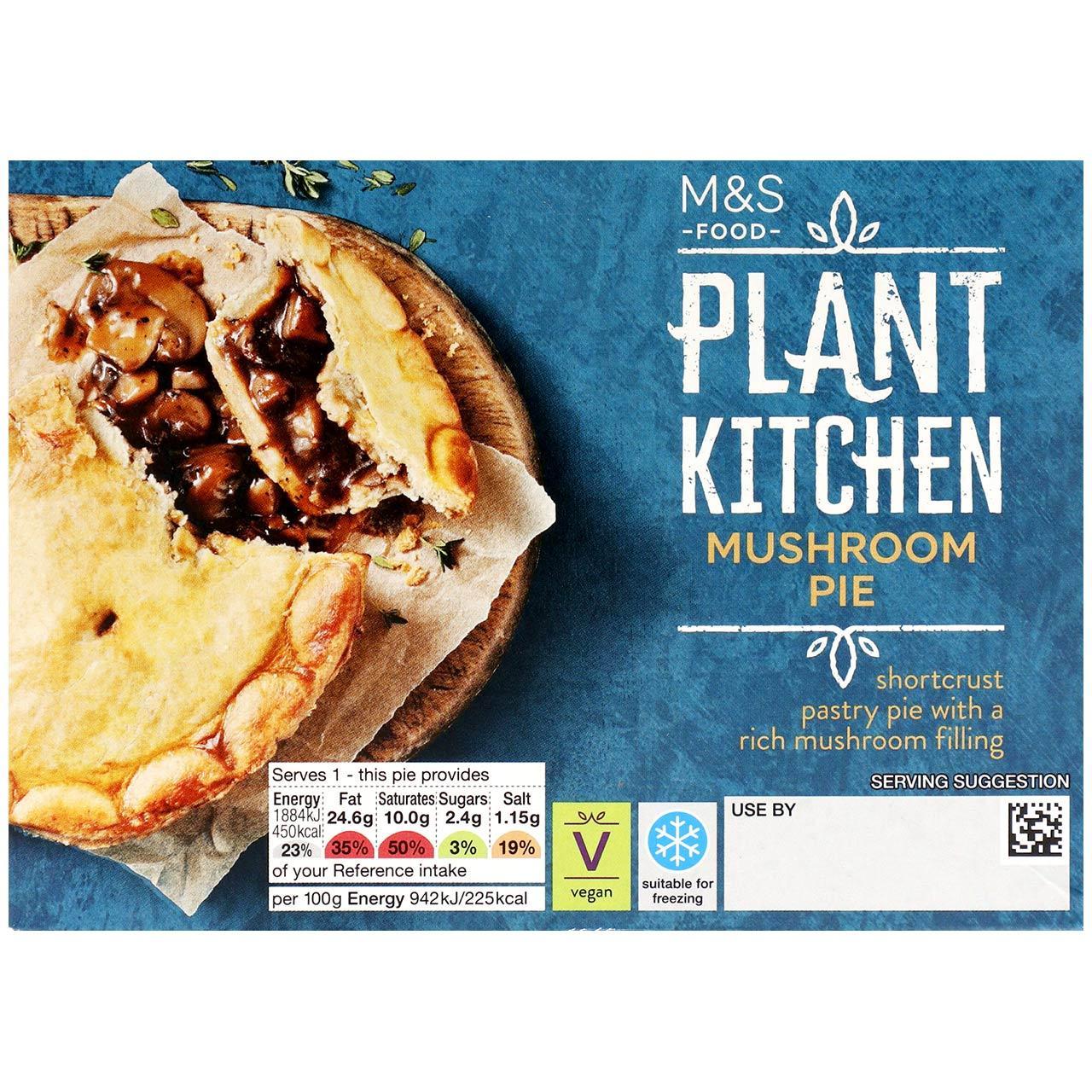 M&S Plant Kitchen Mushroom Pie