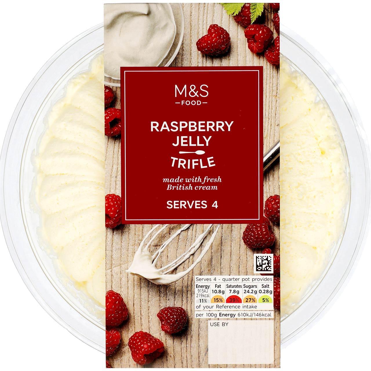 M&S Raspberry Jelly Trifle