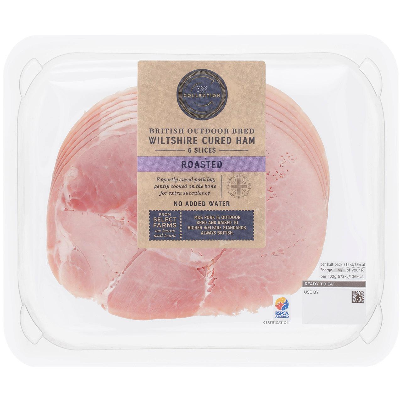 M&S British Wiltshire Roast Ham 6 Slices