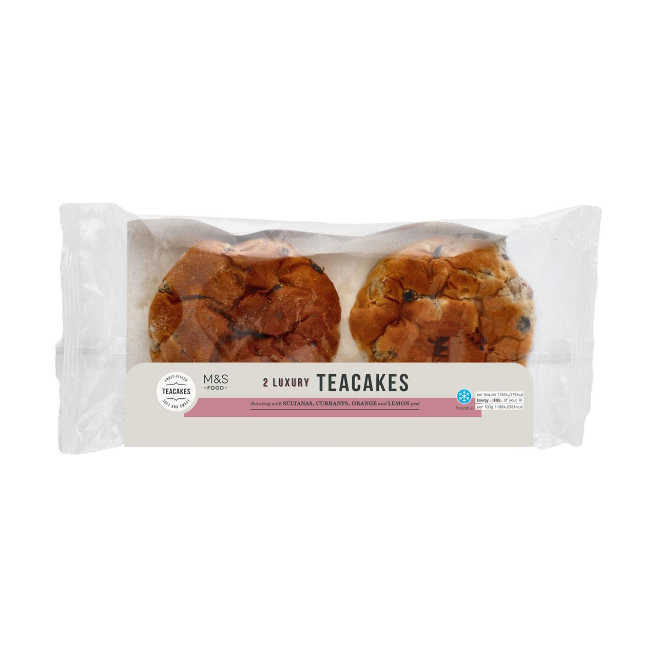 M&S 2 Fruit Filled Luxury Teacakes