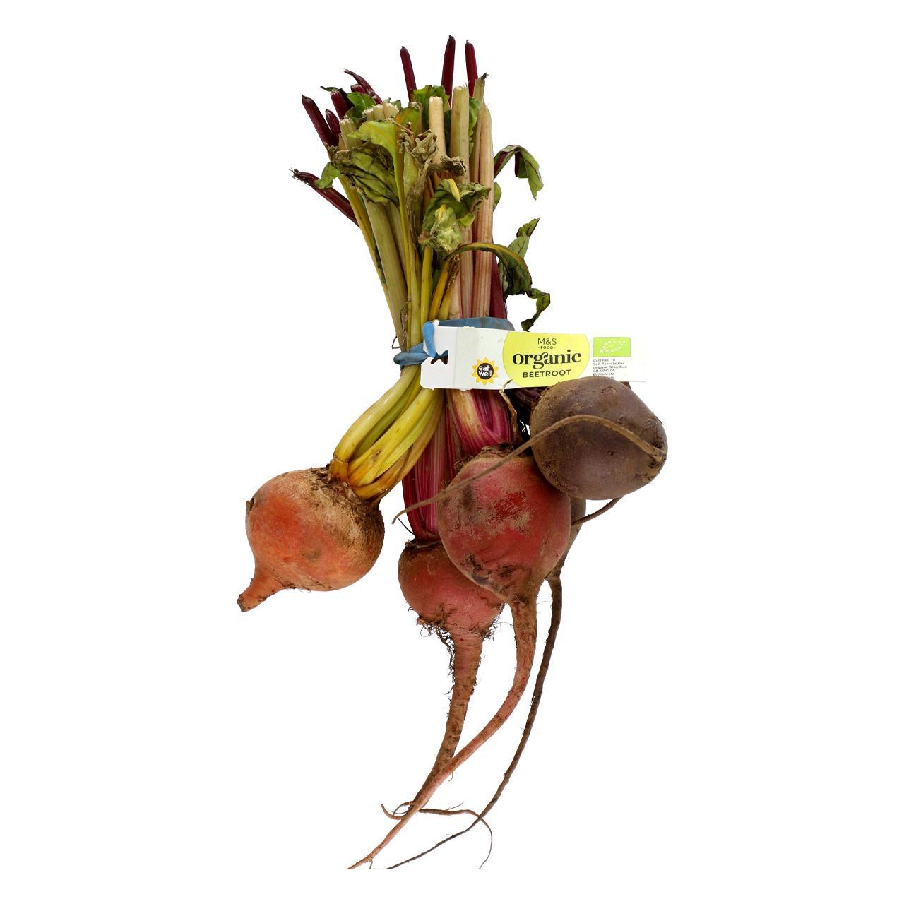 M&S Organic Rainbow Bunched Beetroot min